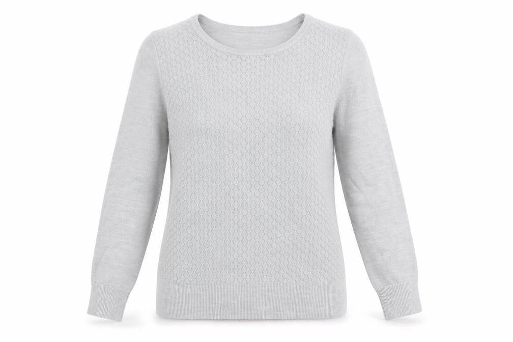 Front view of Marks & Spencer Women's Grey jumper, size 10