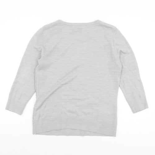 Marks and Spencer Women's Grey Pullover Jumper Size 10