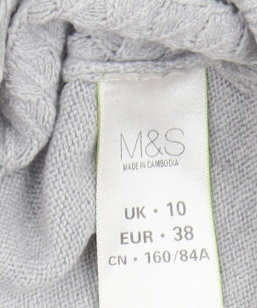 Marks and Spencer Women's Grey Pullover Jumper Size 10