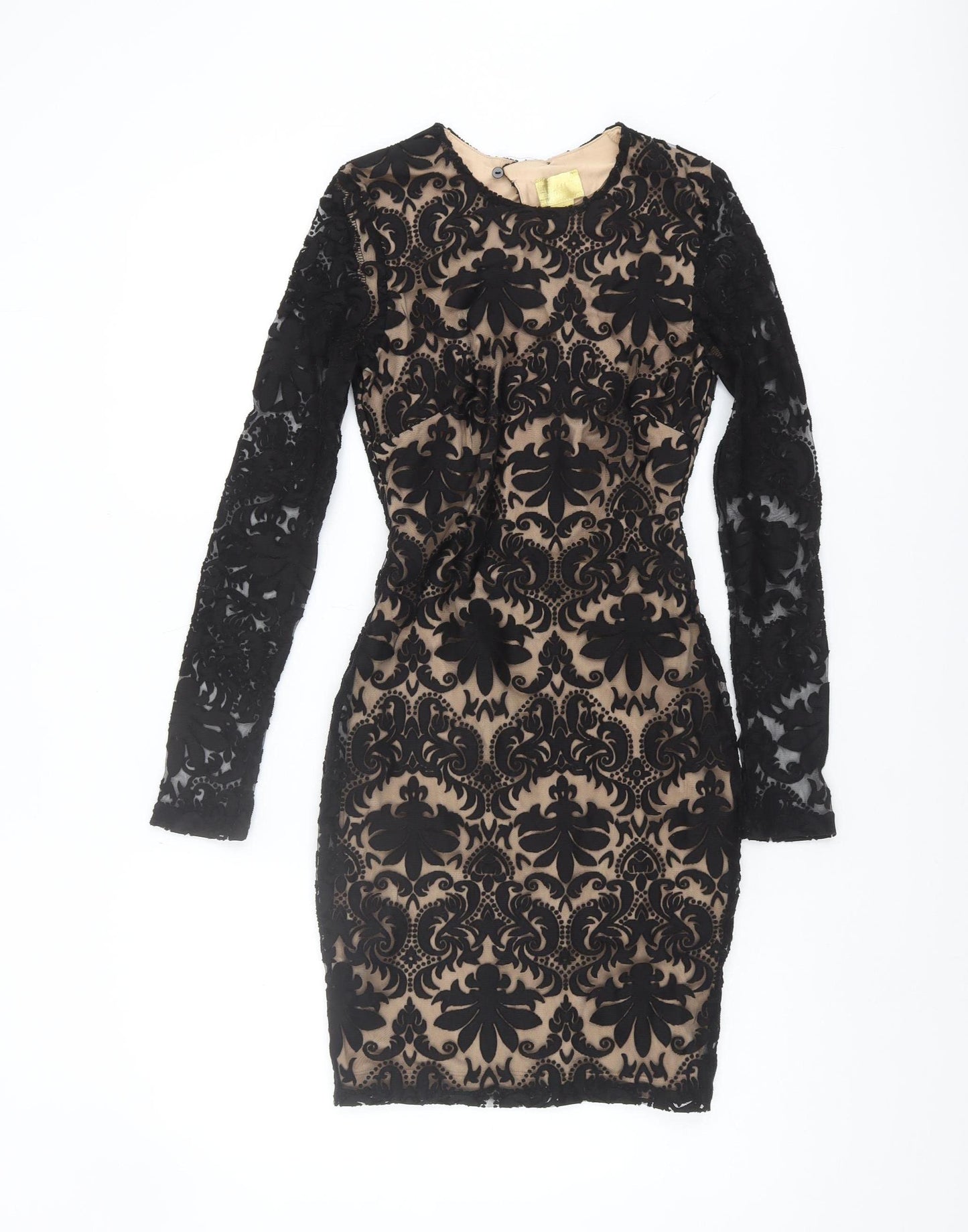 H&M Women's Black Bodycon Long Sleeve Dress
