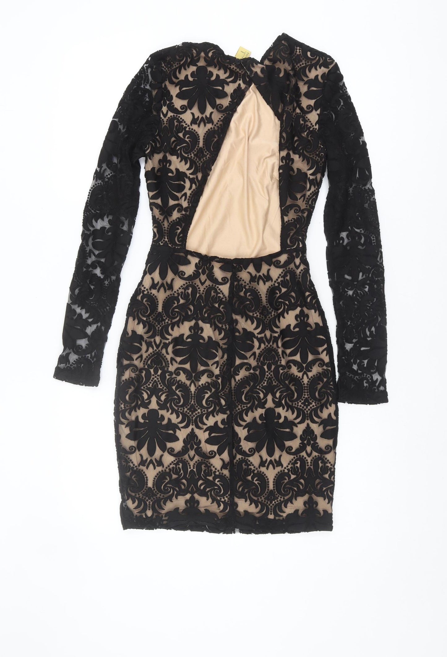 H&M Women's Black Bodycon Long Sleeve Dress