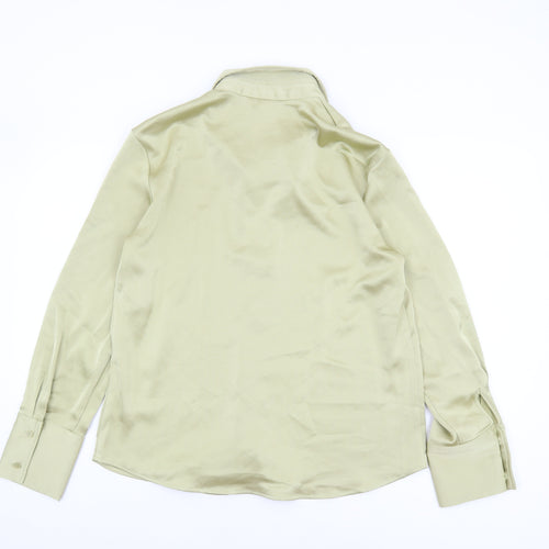 H&M Women's Green Button-Up Shirt Size 12
