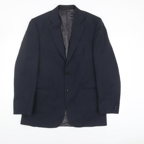 Marks and Spencer Men's Blue Wool Suit Jacket 38L