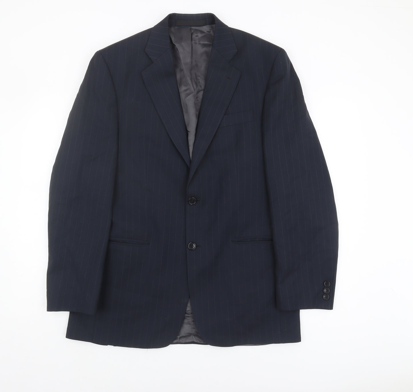 Marks and Spencer Men's Blue Wool Suit Jacket 38L