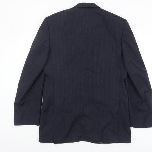 Marks and Spencer Men's Blue Wool Suit Jacket 38L