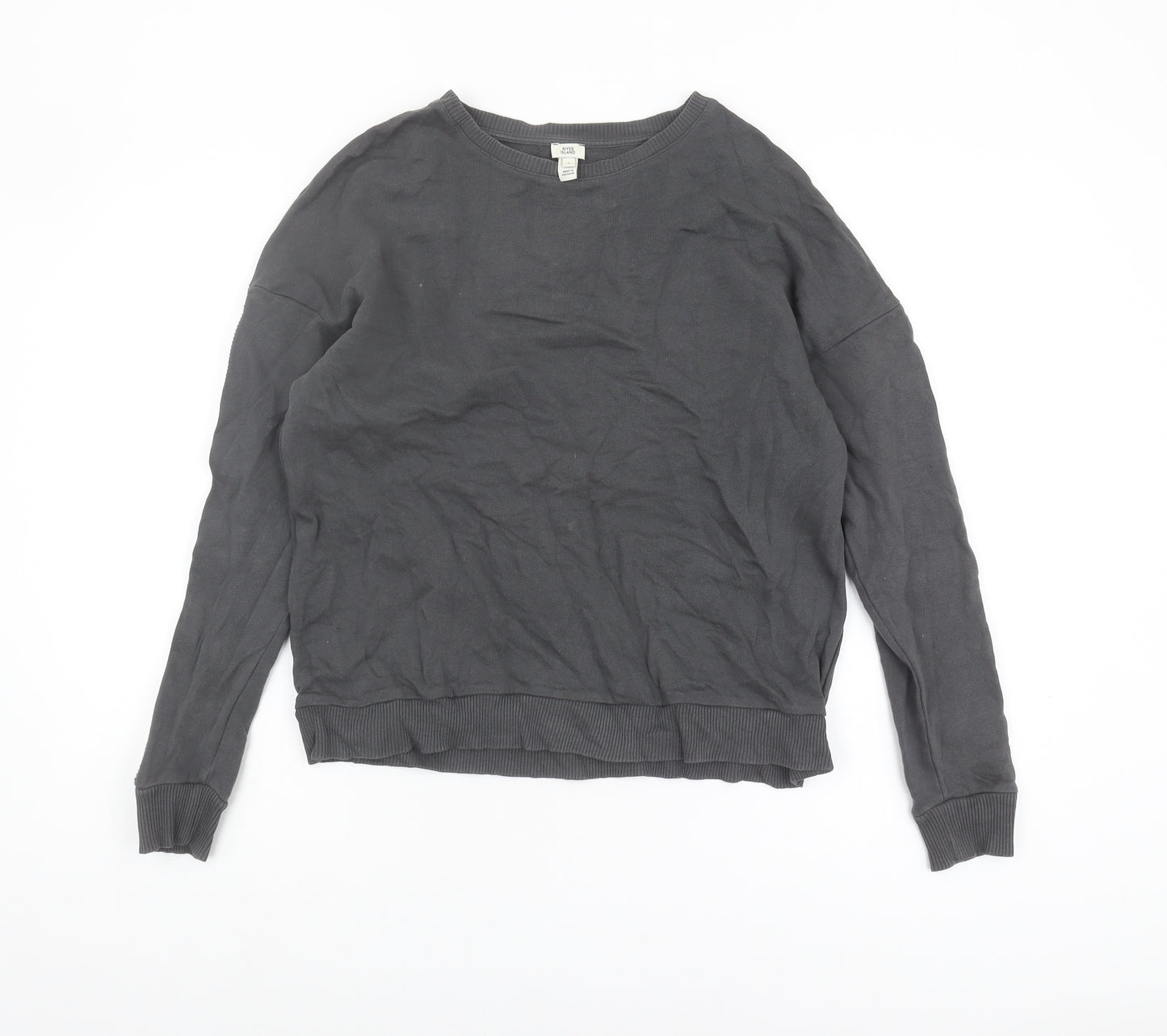 River Island Women's Black Small Pullover Sweatshirt