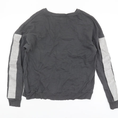 River Island Women's Black Small Pullover Sweatshirt