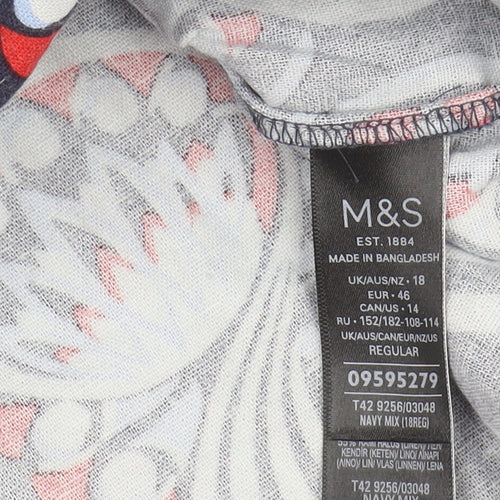 Marks and Spencer Women's Paisley Dress - Size 18