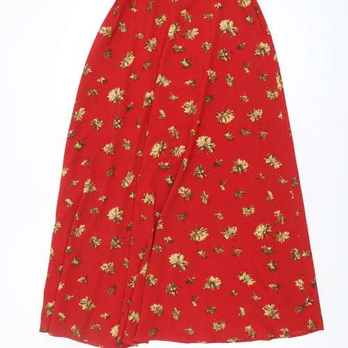 Alexander Campbell Women's Red Floral A-Line Skirt
