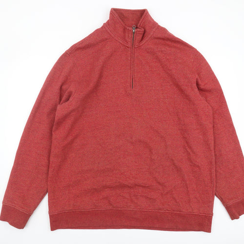 Lands' End Men's Red XL Pullover Sweatshirt