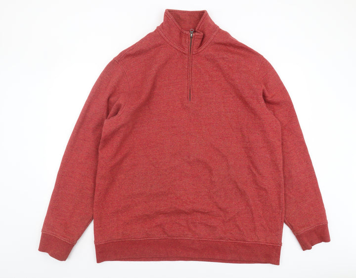Lands' End Men's Red XL Pullover Sweatshirt