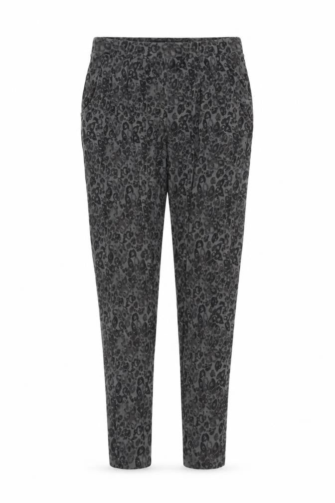 Front view of Next Women's Grey Animal Print Trousers, size 10