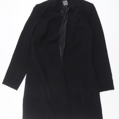 Debenhams Women's Black Overcoat, Size 10, Long, Elegant