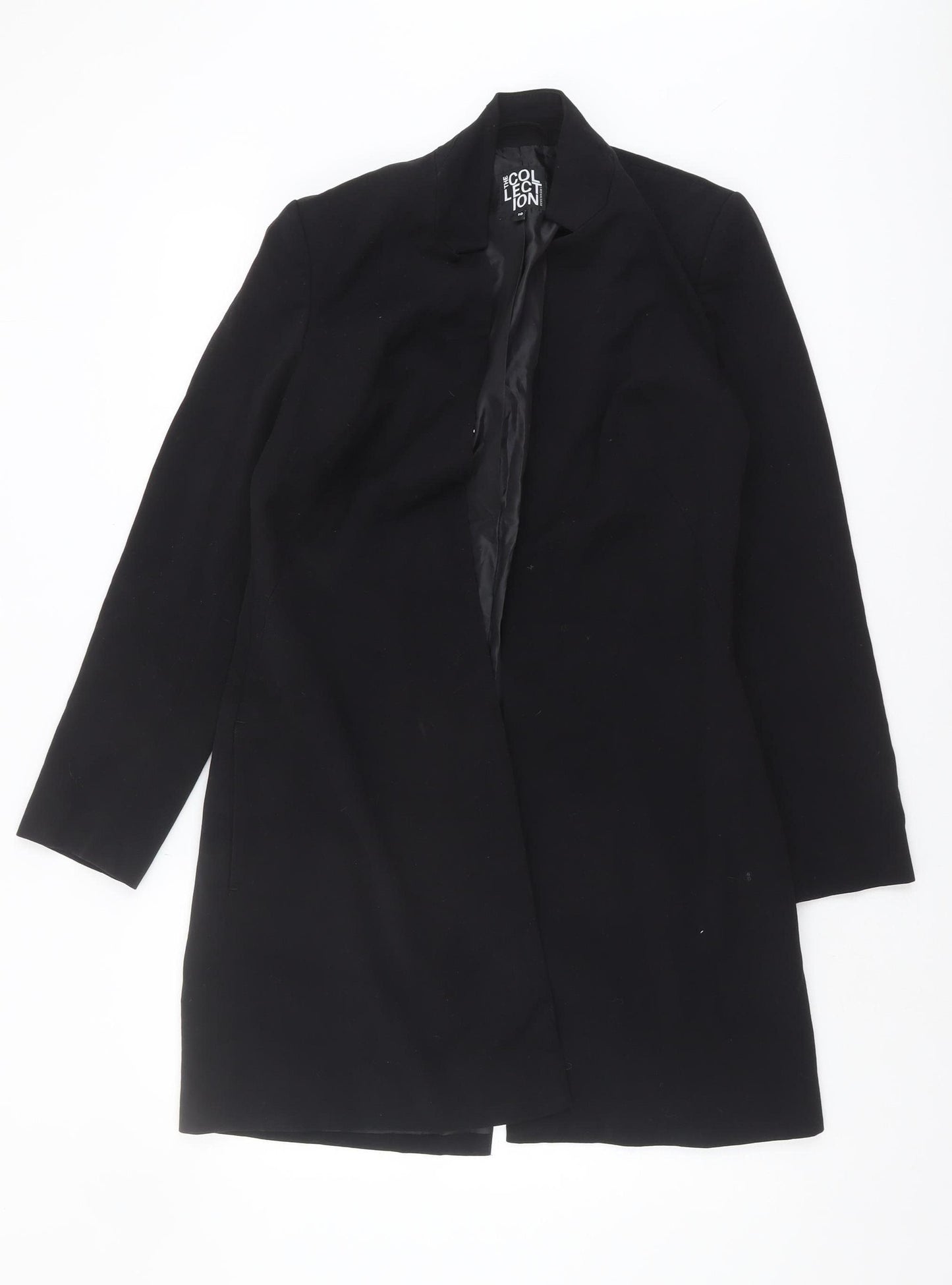 Debenhams Women's Black Overcoat, Size 10, Long, Elegant