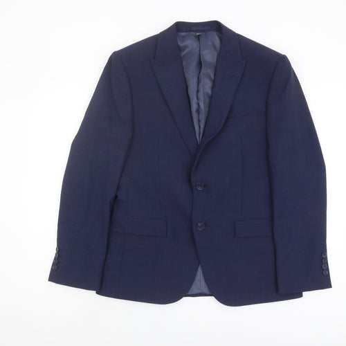 Marks and Spencer Men's Blue Blazer, 40R Formal Jacket