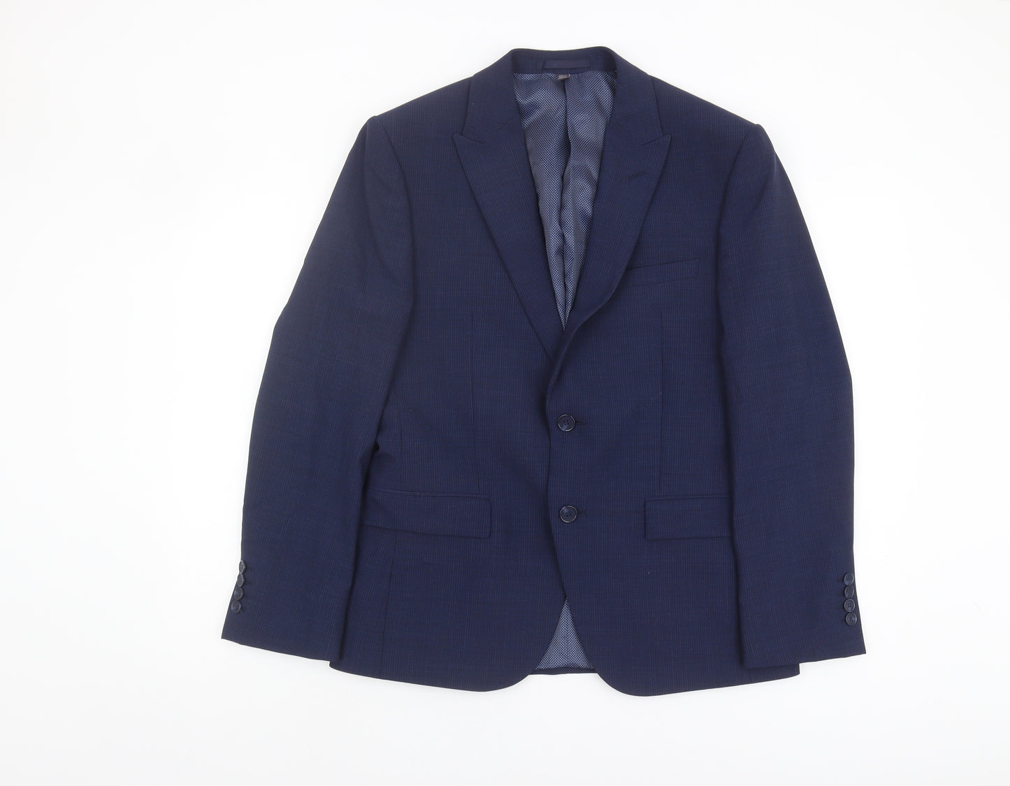 Marks and Spencer Men's Blue Blazer, 40R Formal Jacket