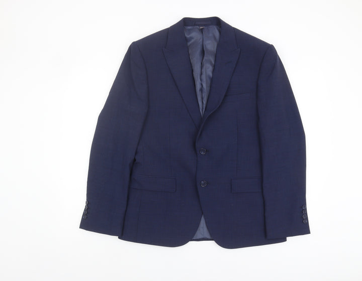 Marks and Spencer Men's Blue Blazer, 40R Formal Jacket