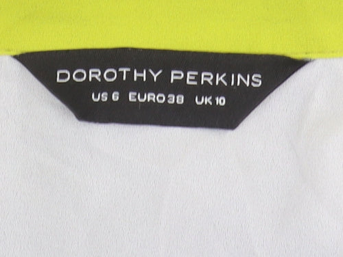 Dorothy Perkins Women's Black Colourblock Button-Up Shirt