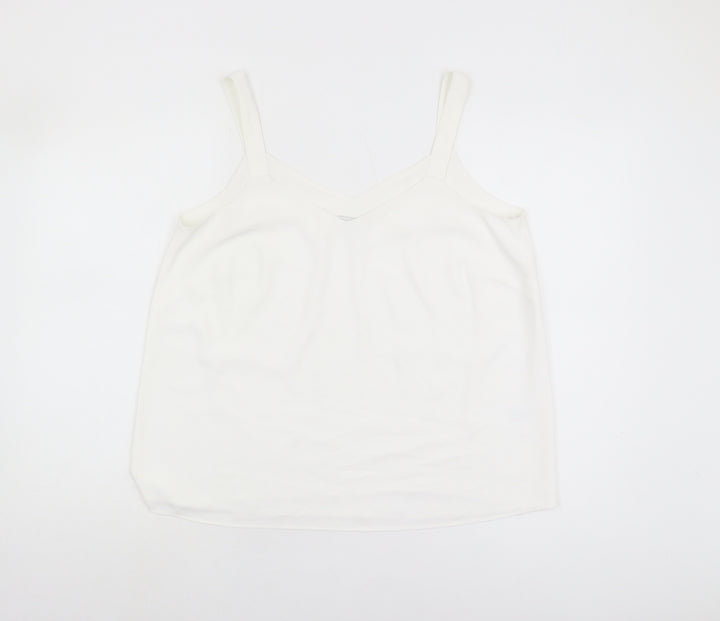 M&Co Women's Ivory Camisole Tank Top Size 12