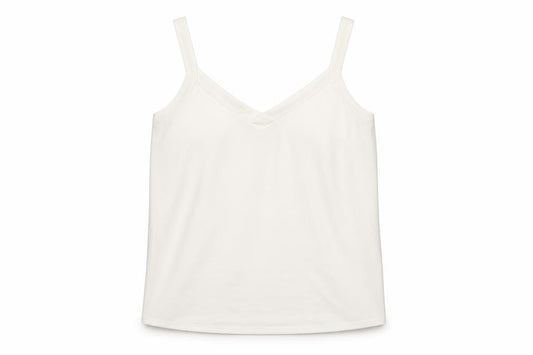 Front view of M&Co Women's Ivory Camisole Tank Top, size 12