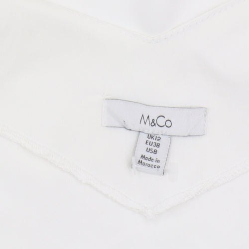 M&Co Women's Ivory Camisole Tank Top Size 12
