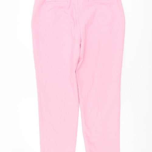 Zara Women's Pink Buttoned Trousers XL