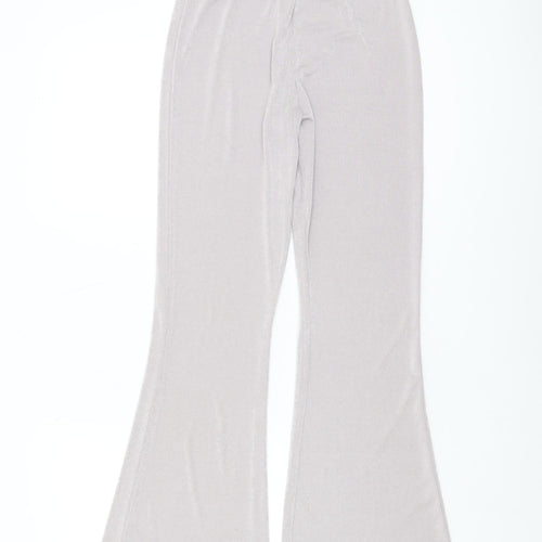 ASOS Women's Grey Flared Trousers UK 8