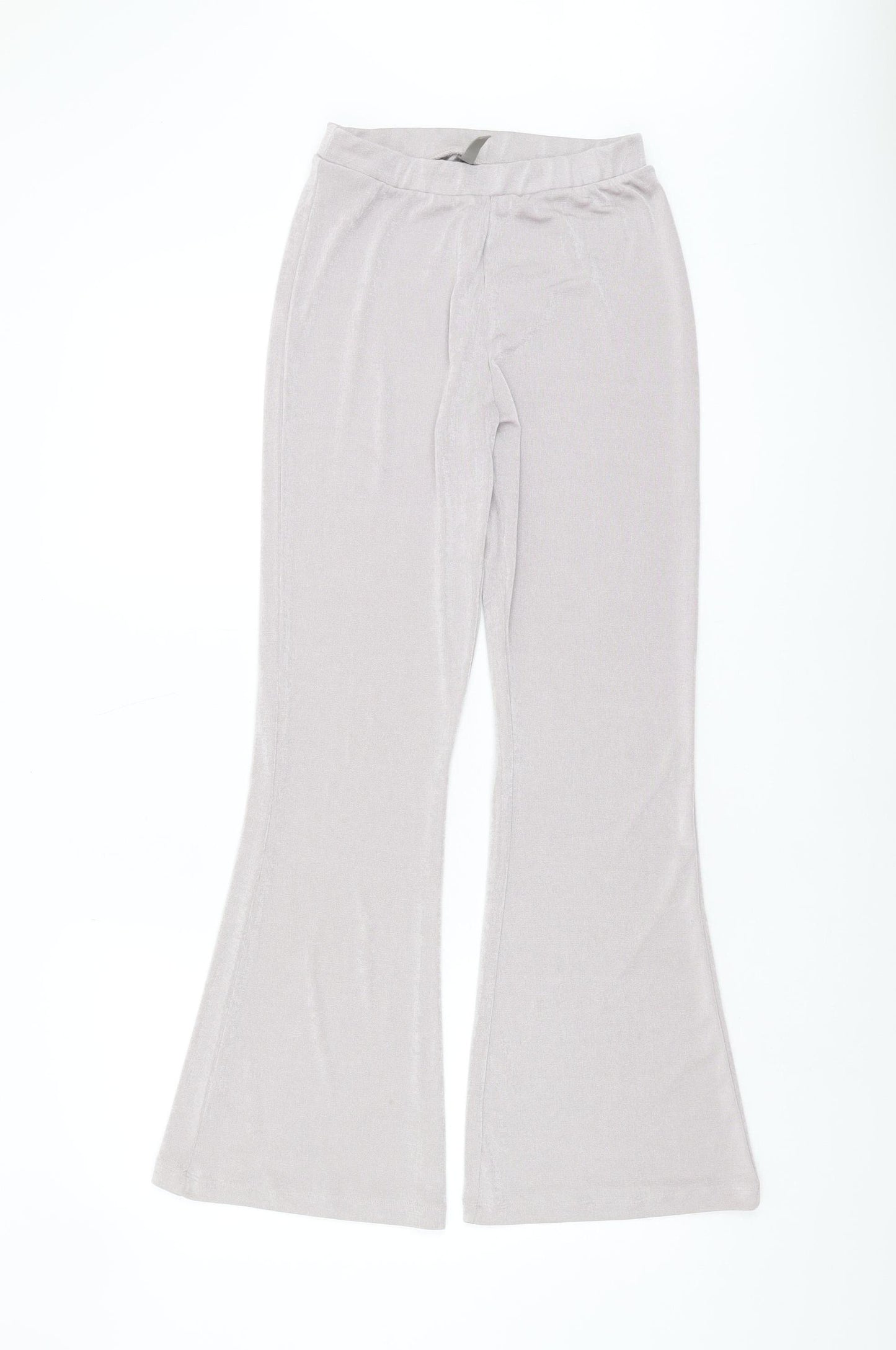 ASOS Women's Grey Flared Trousers UK 8