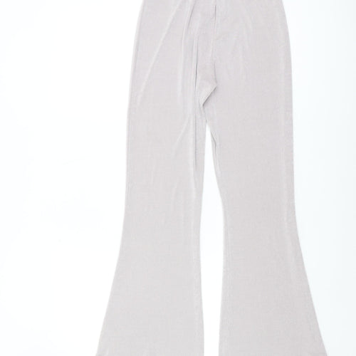 ASOS Women's Grey Flared Trousers UK 8