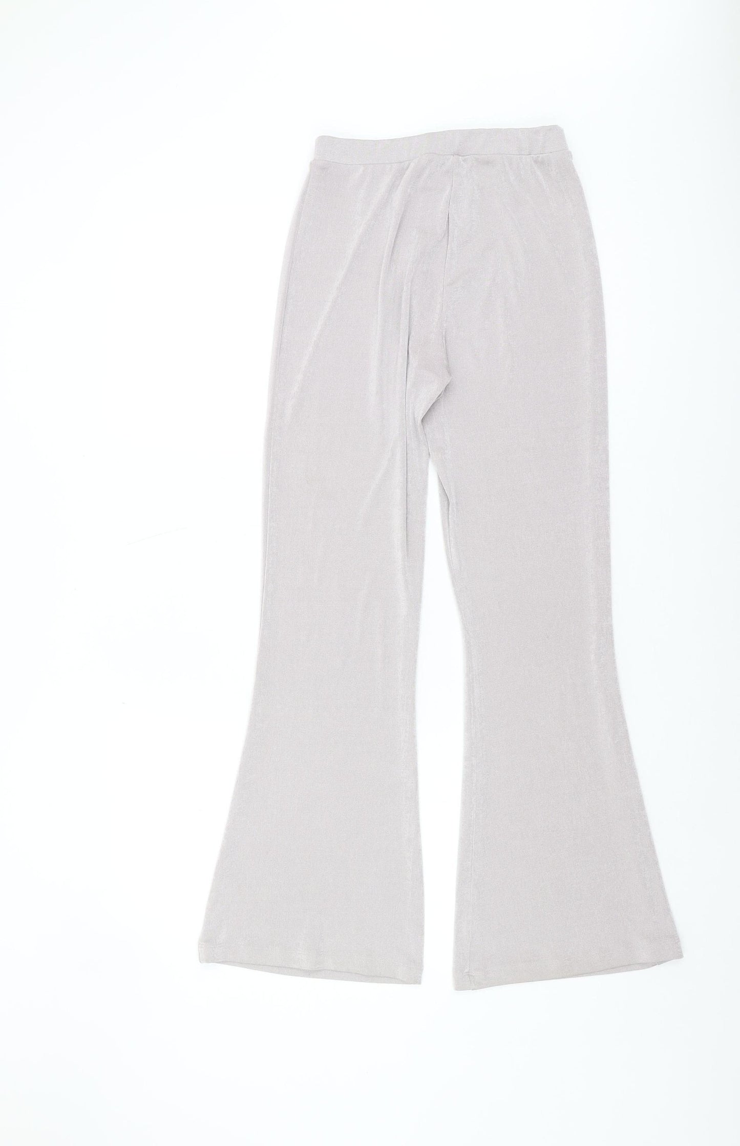 ASOS Women's Grey Flared Trousers UK 8