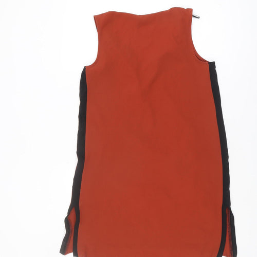 Dorothy Perkins Womens Red Sleeveless V-Neck Blouse Size 10