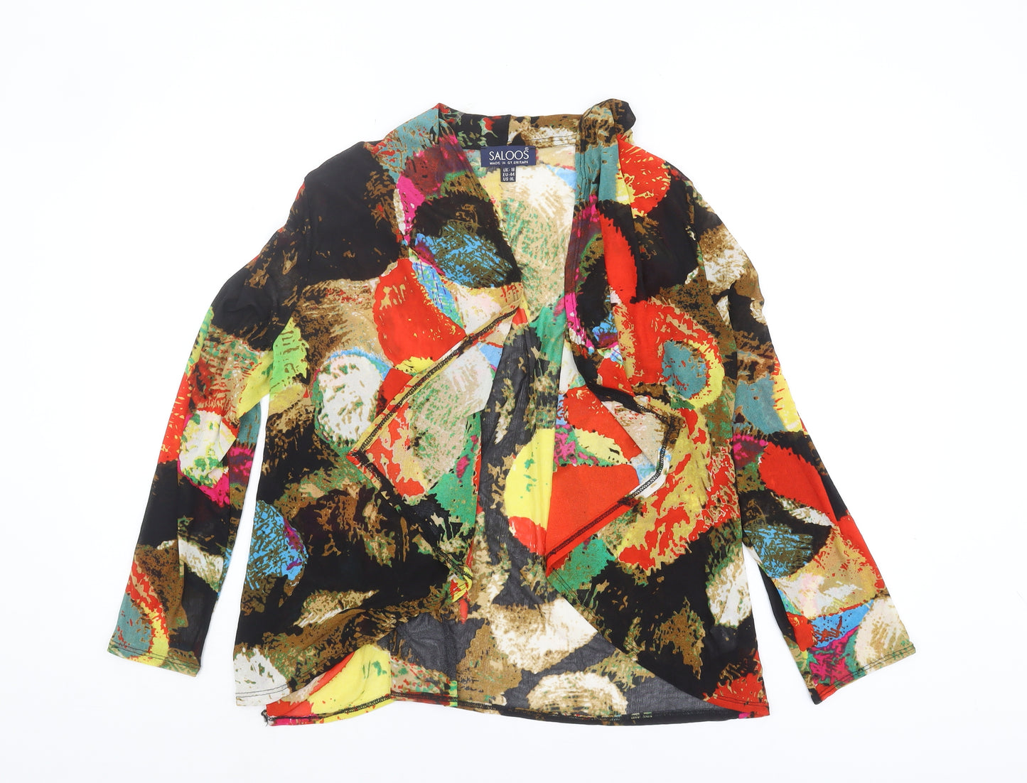 Saloos Women's Multicoloured Tunic Top, Size 18, Long Sleeve