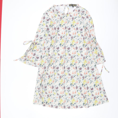 QED London Floral Women's Dress, Multicoloured, Size 12