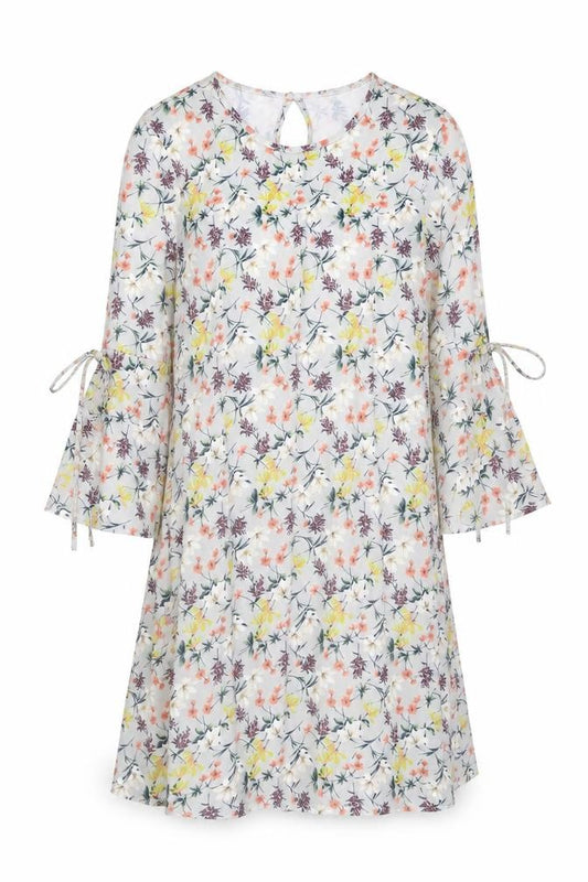 Front view of QED London Floral Women's Dress, Multicoloured, size 12