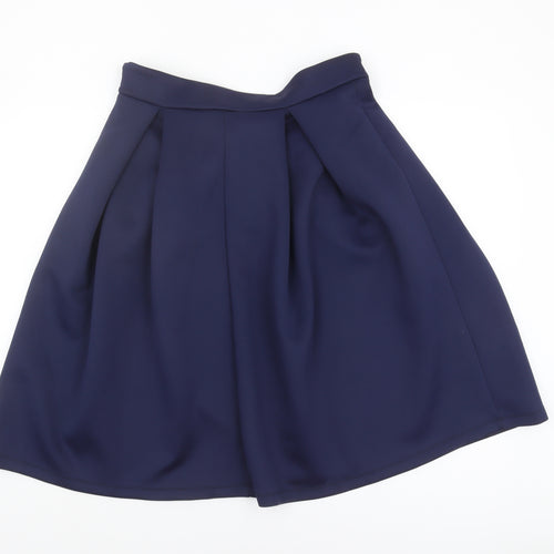 ASOS Women's Blue A-Line Knee Length Skirt, Size 14