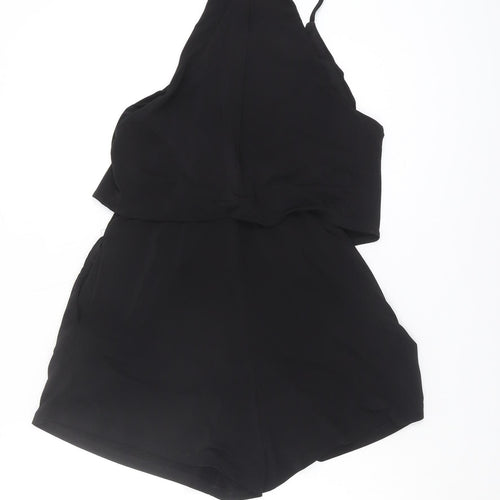 South Women's Black Halter Playsuit Size 12