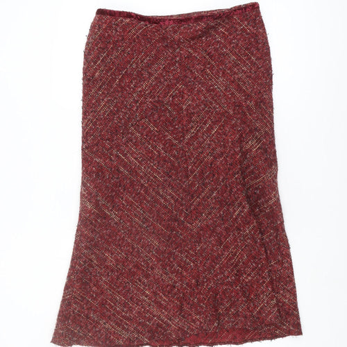 Marks and Spencer Women's Red Long Skirt Size 12