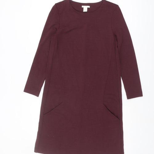 H&M Women's Purple Dress, XS, Long Sleeve, Jersey