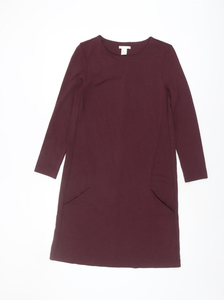 H&M Women's Purple Dress, XS, Long Sleeve, Jersey