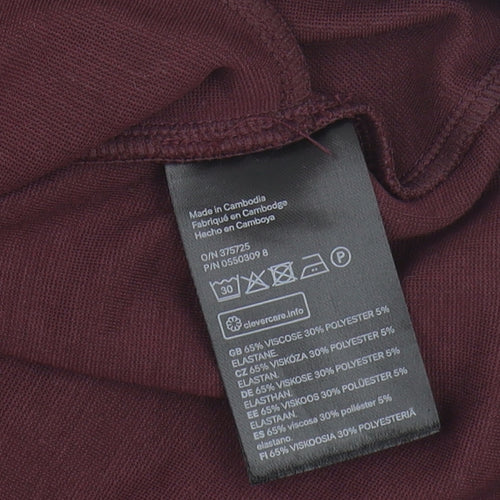 H&M Women's Purple Dress, XS, Long Sleeve, Jersey