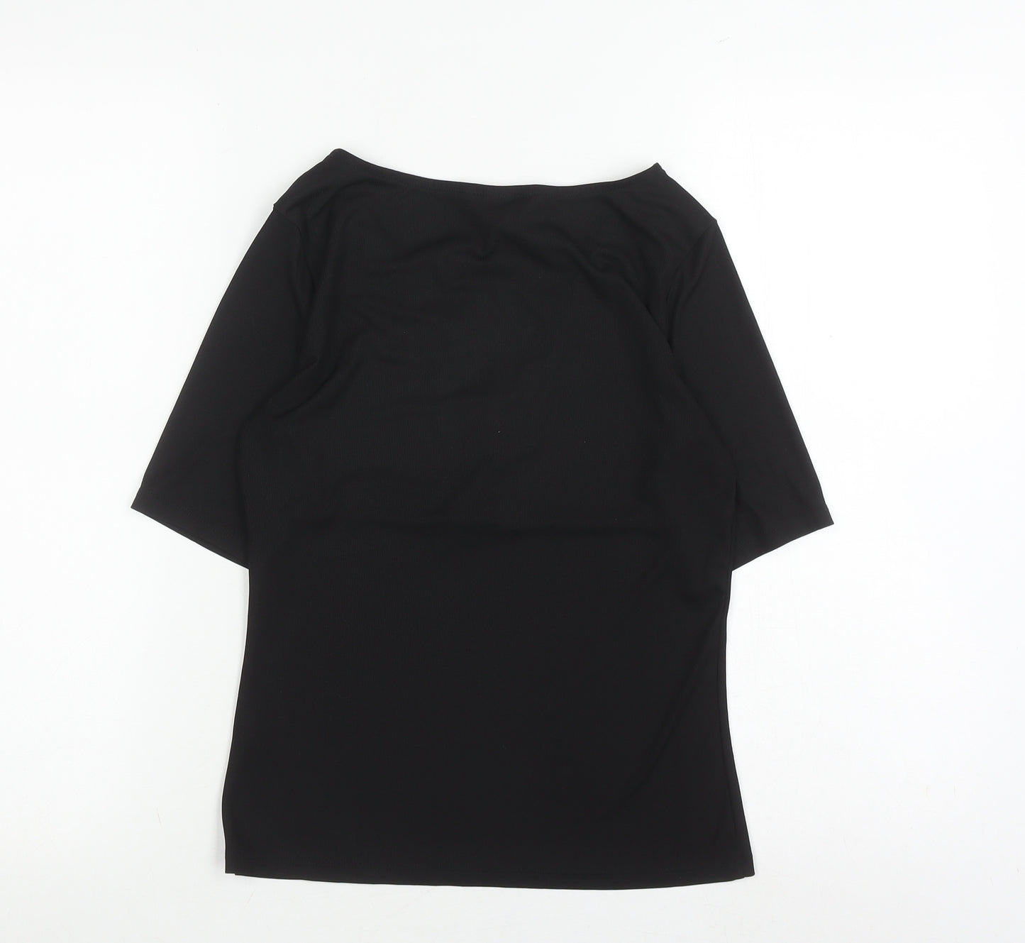 H&M Women's Black Solid Top Size S