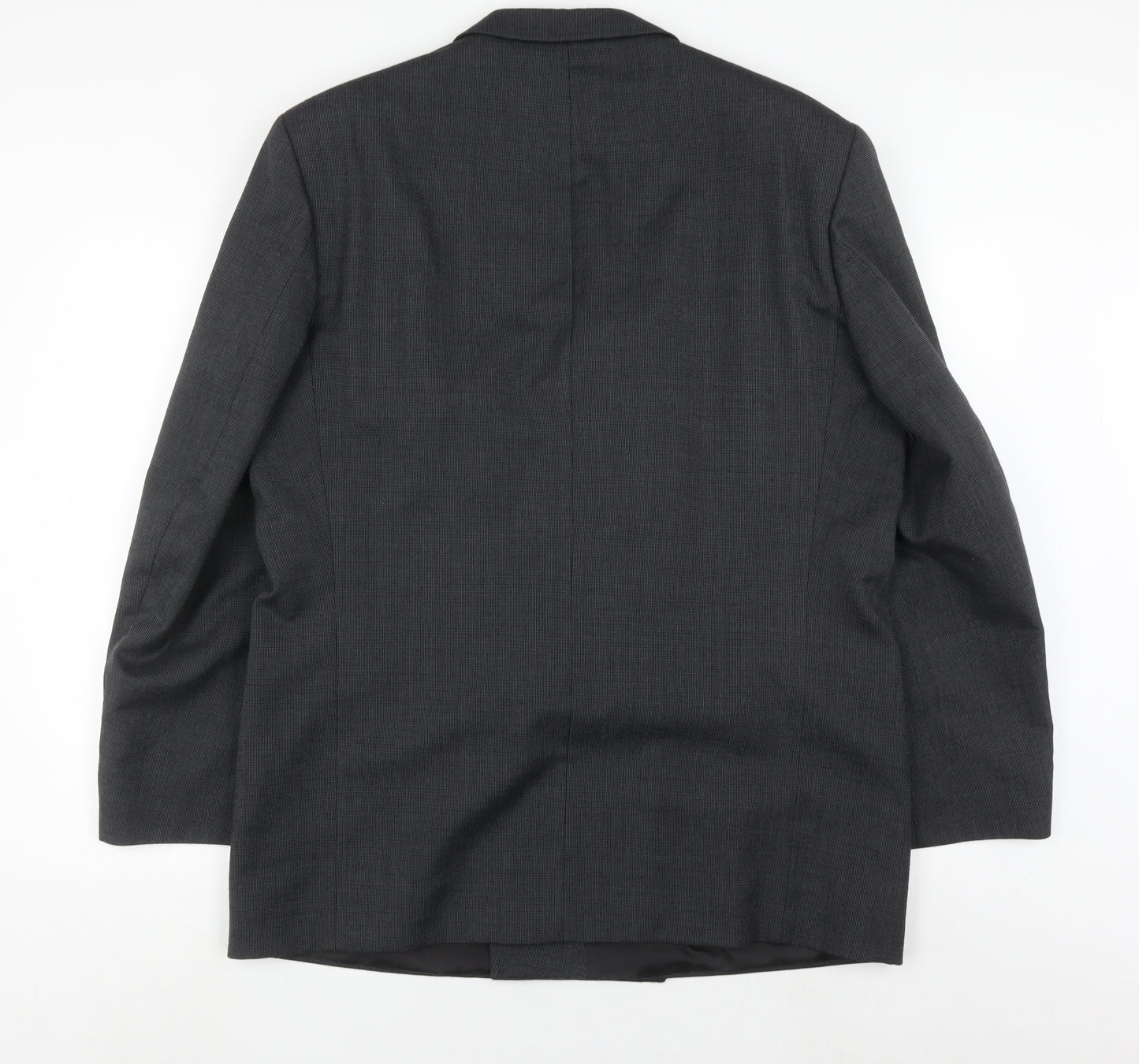 Marks and Spencer Men's Grey Blazer, 46R Double-Breasted