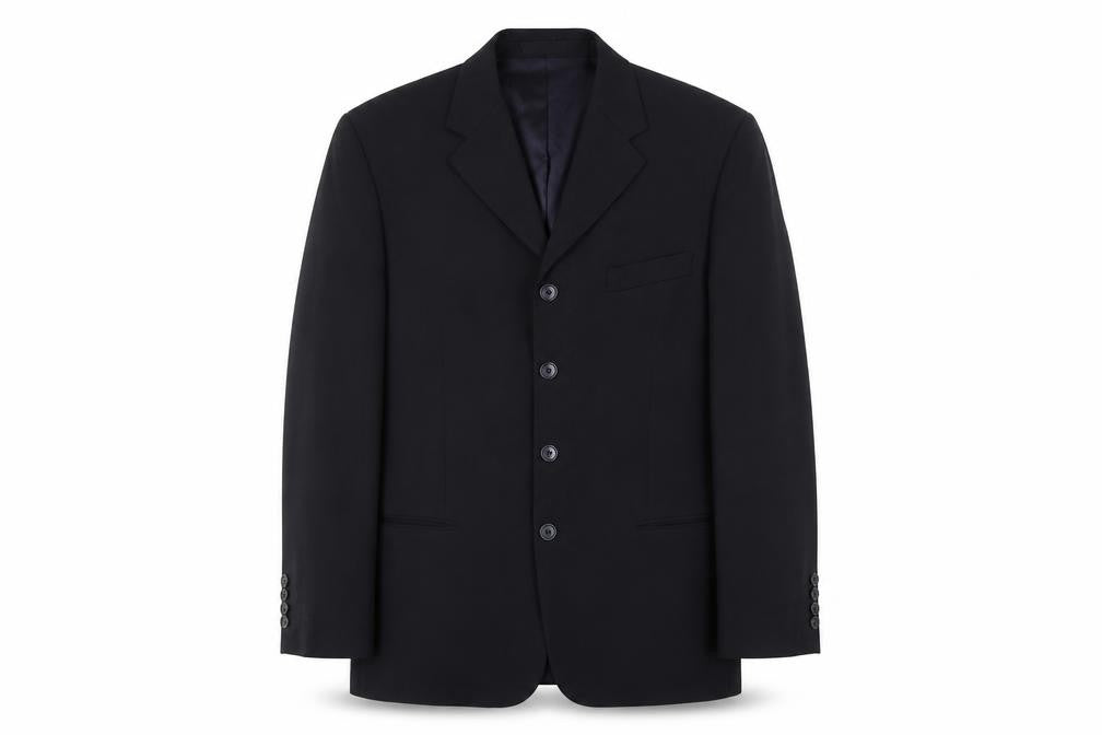 Front view of David Moss Men's Blue Blazer 40R Formal Jacket