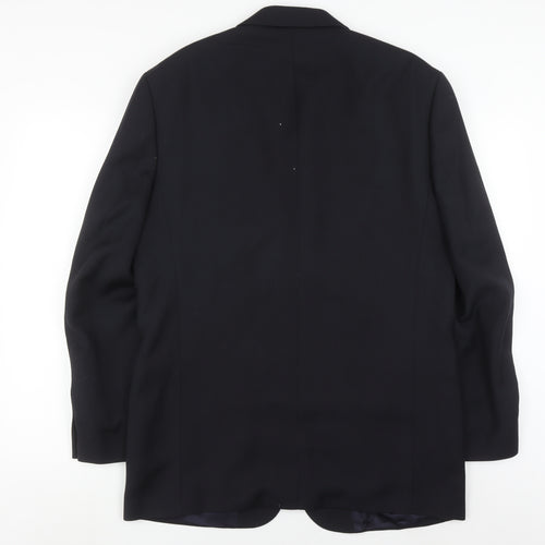 David Moss Men's Blue Blazer 40R Formal Jacket