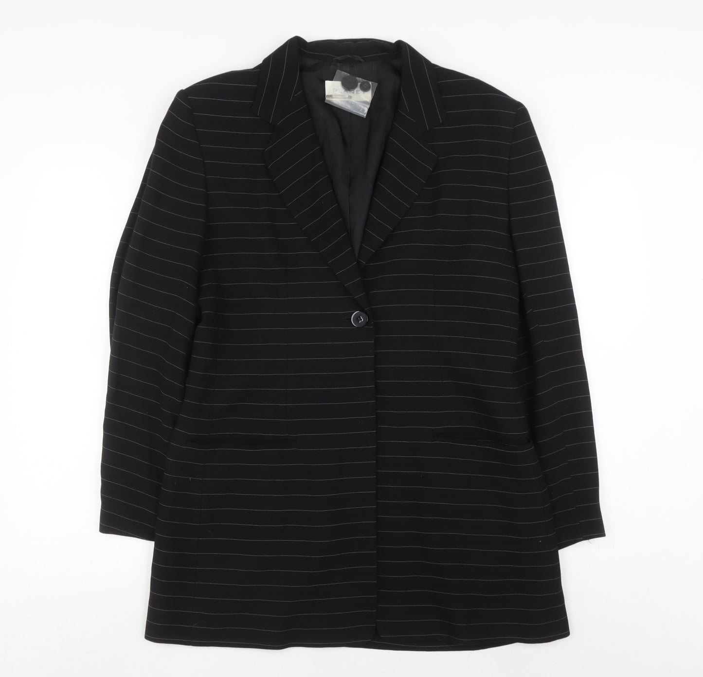 Planet Women's Black Pinstripe Suit Jacket Size 12