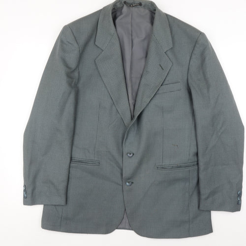 Greenwoods Men's Grey Check Blazer Size 40 Regular