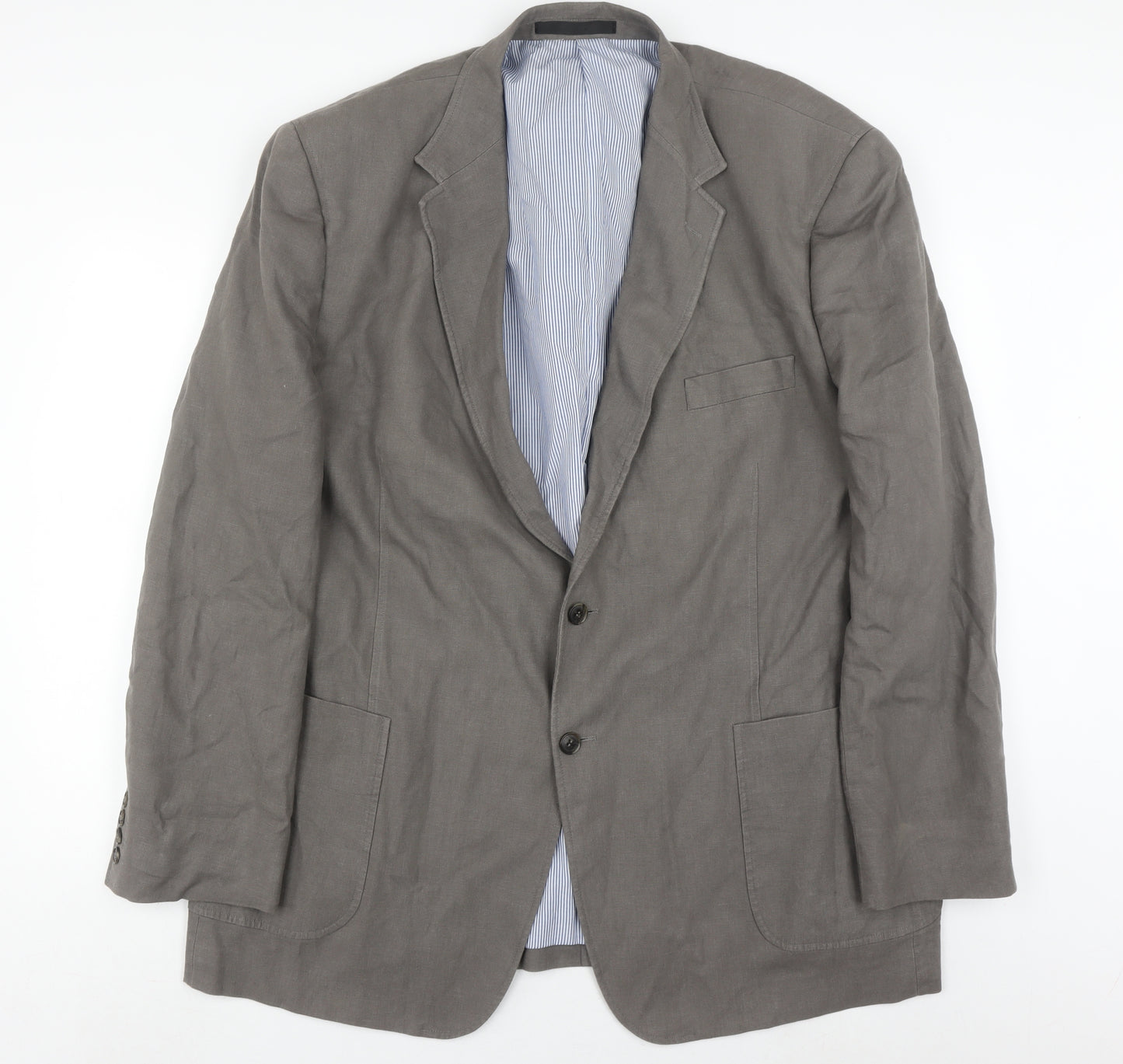 Marks & Spencer Men's Khaki Blazer 48L Single-Breasted