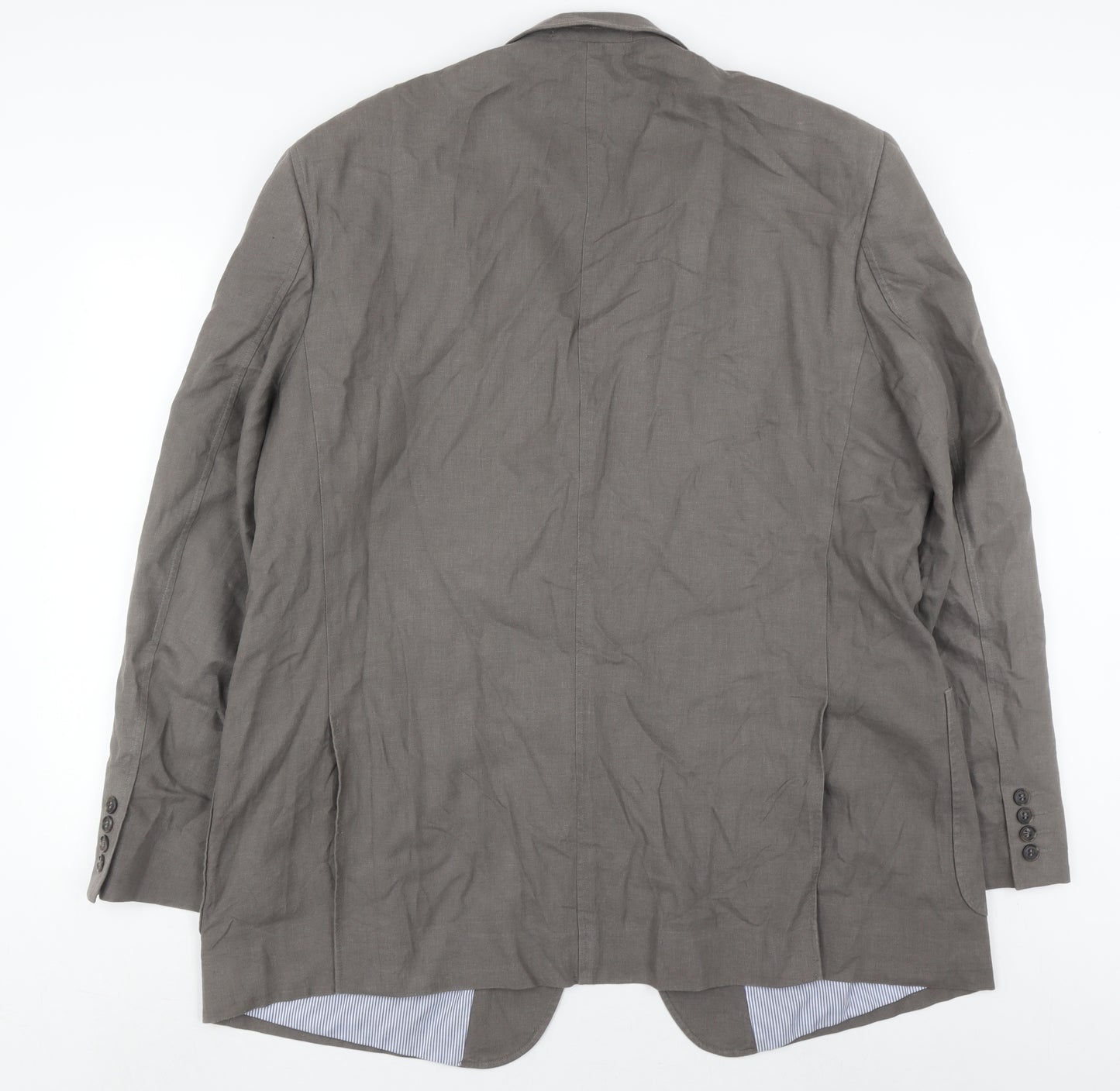 Marks & Spencer Men's Khaki Blazer 48L Single-Breasted