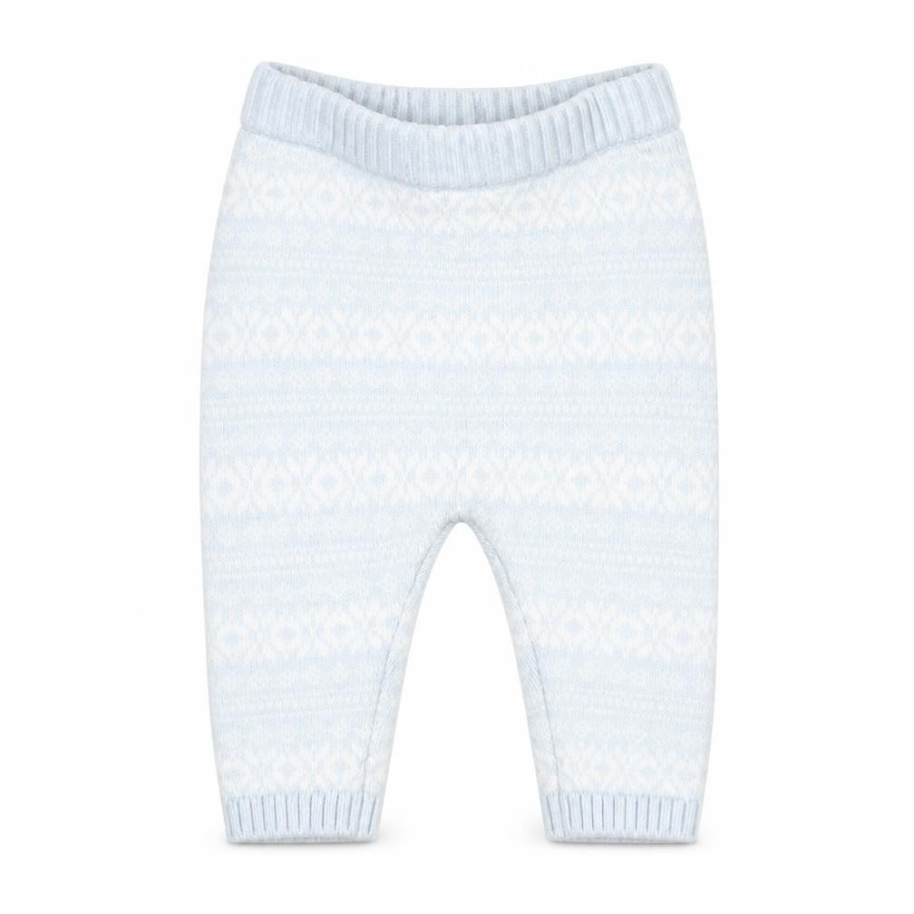 Front view of Next Baby Blue Cotton Leggings 0-3 Months