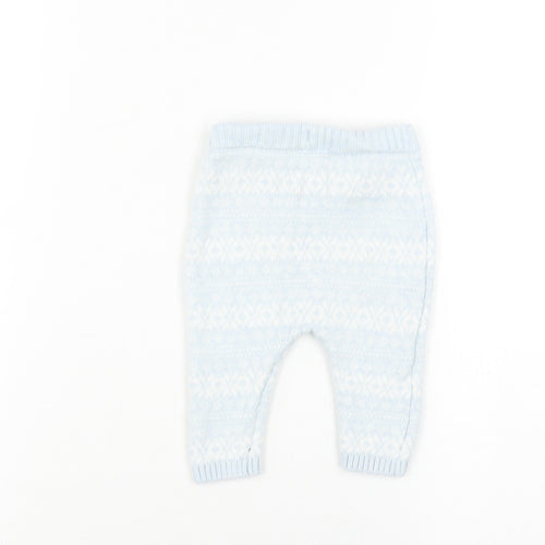 Next Baby Blue Cotton Leggings 0-3 Months